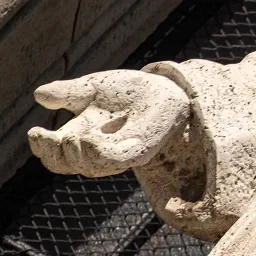 Close-up of Saint Francis's hand bearing the stigmata.