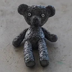 Overview photograph of the Teddy Bear miniature by Mihály Kolodko.