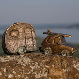 Overview photograph of the Caravan, Surf, Balaton miniature by Mihály Kolodko.